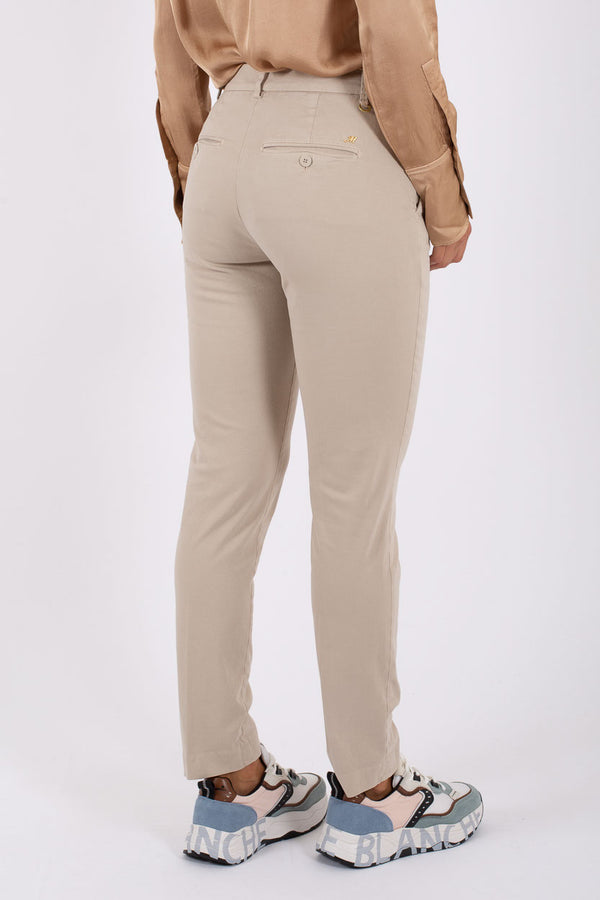 Mason's New York Chino Slim Velluto Marrone Donna - 4