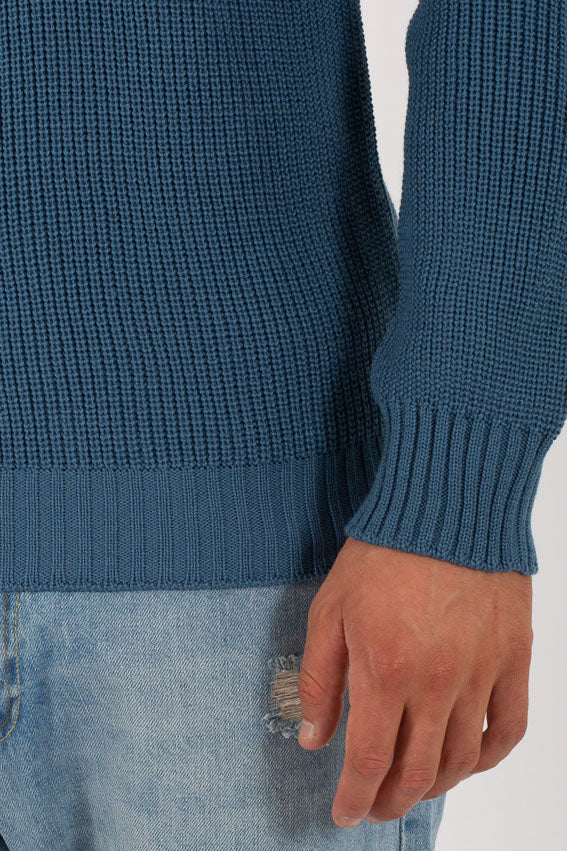 Philotinto Pull Merino Fin. 7 Blu Uomo - 3
