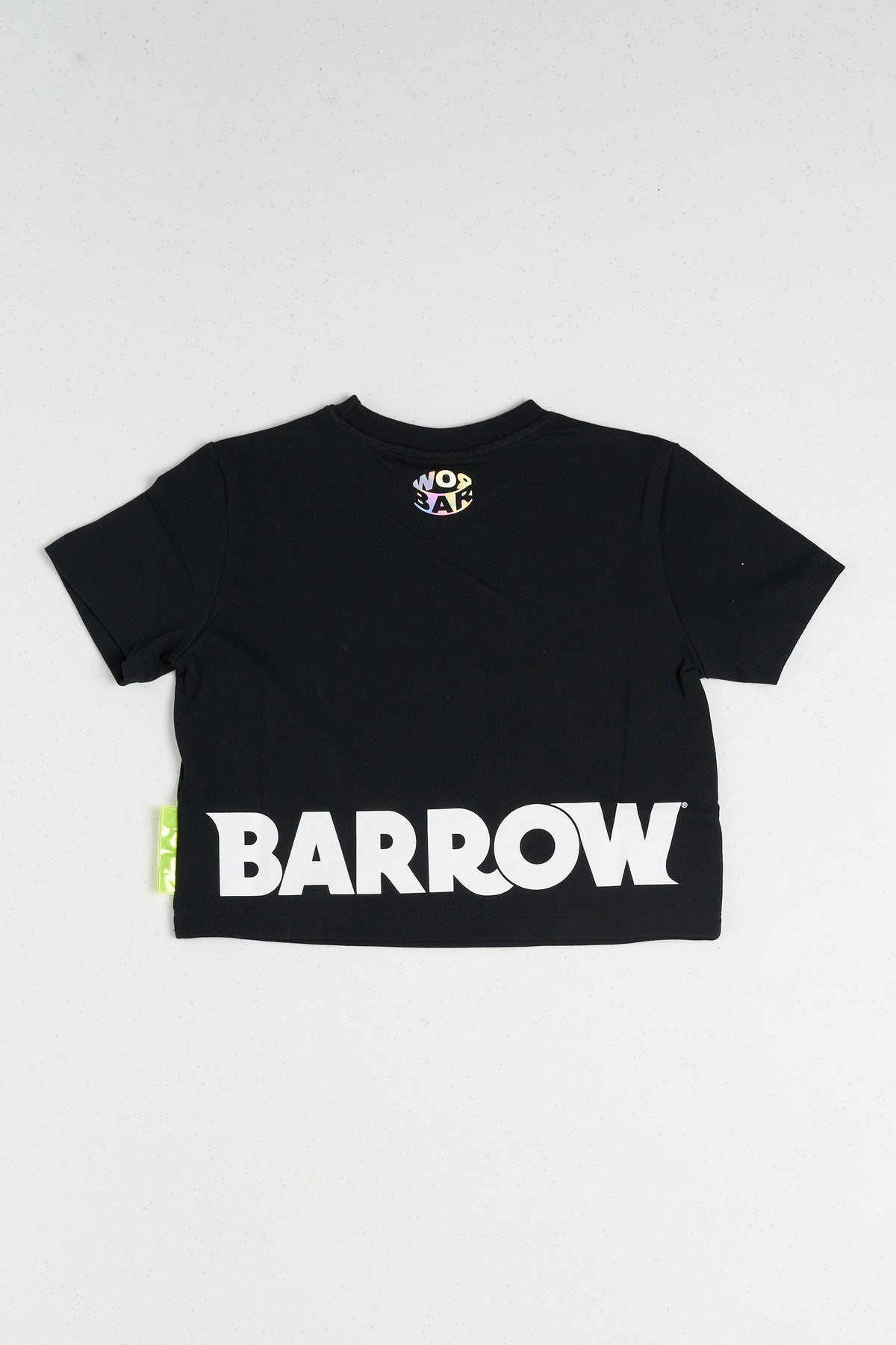 Barrow T-shirt Cropped In Jersey Nero Bambina - 2