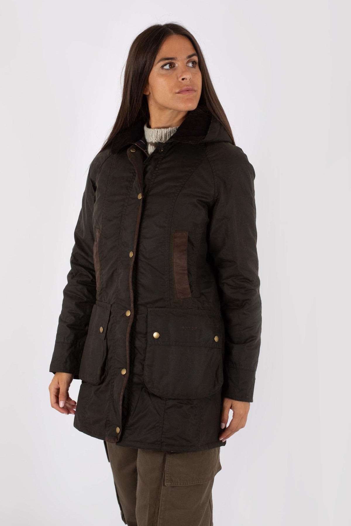 Barbour International Bower Wax Cappotto Spalmato Donna - 1