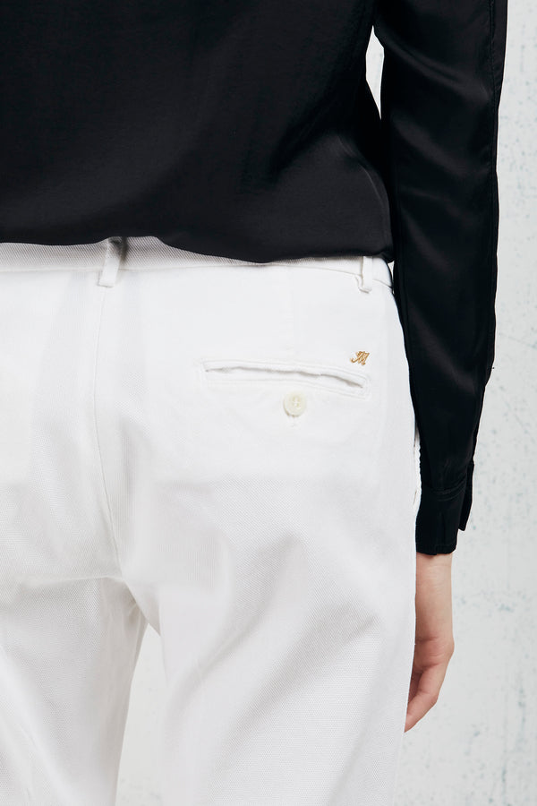 Mason's Chinos Capri (jaquelinecurvie) Bianco Donna - 6