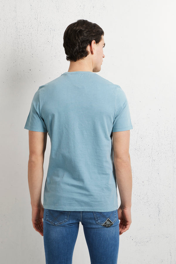 Lyle & Scott Hawick Print T-shirt Blu Uomo - 3