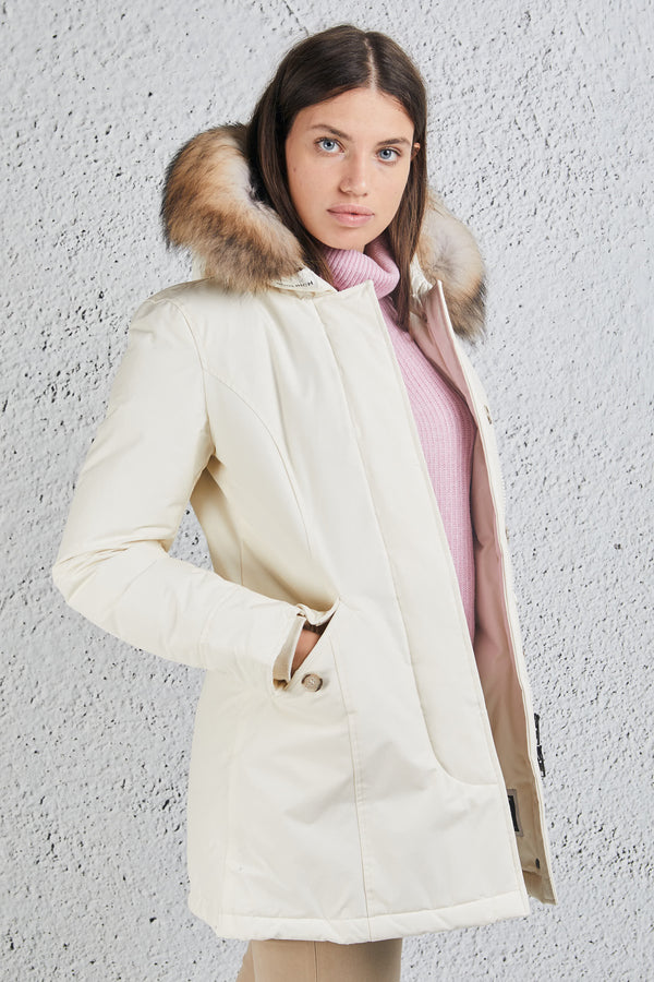 Woolrich Arctic Parka 2 Tasche Bianco Donna - 4