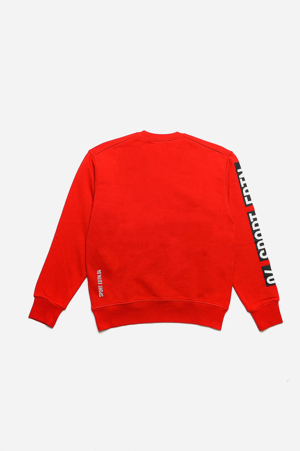 Dsquared2 Felpa Girocollo Rosso Bambino - 4