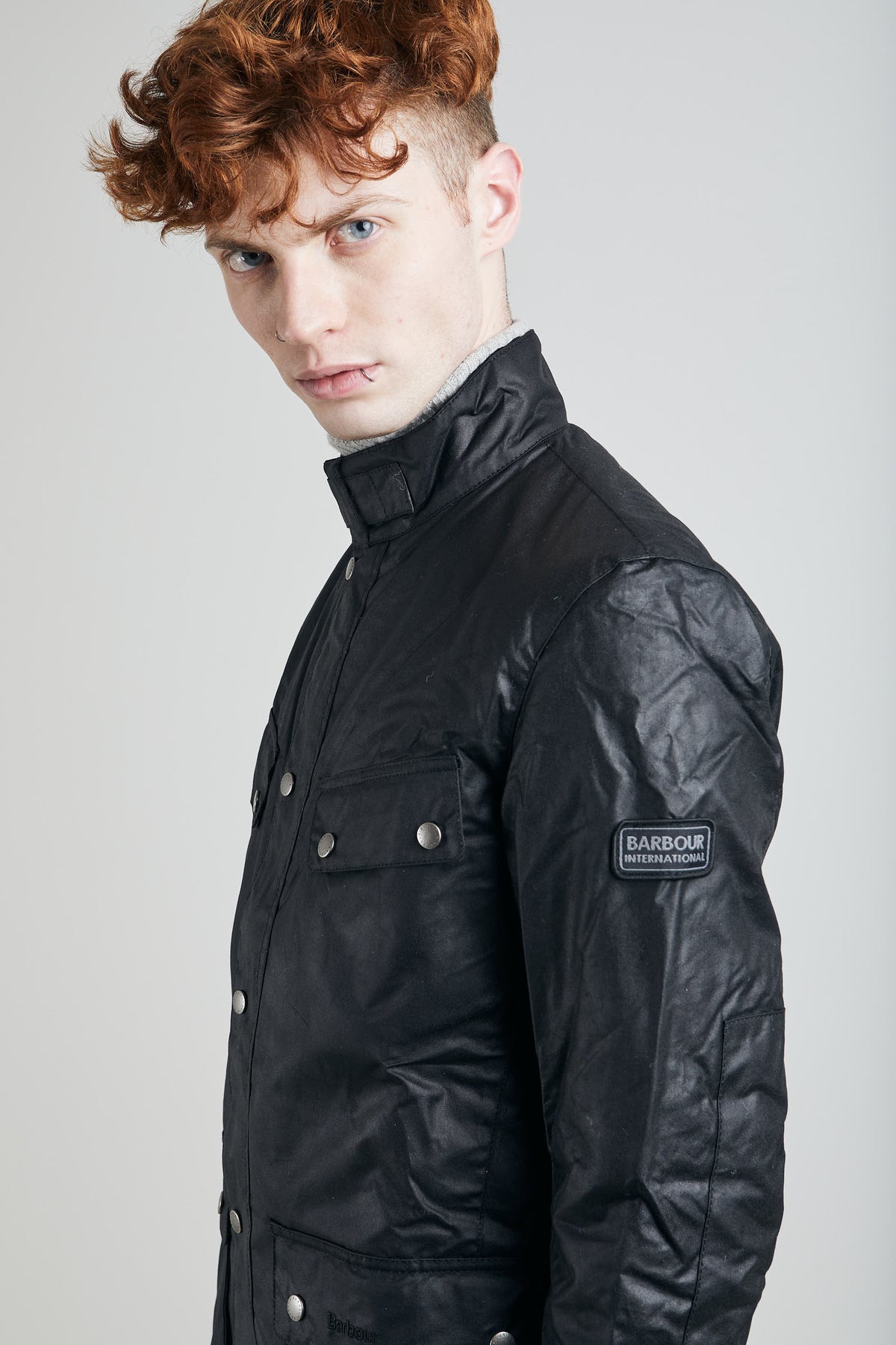 Barbour International Duke Interno Trapuntato Nero Uomo » Verdi