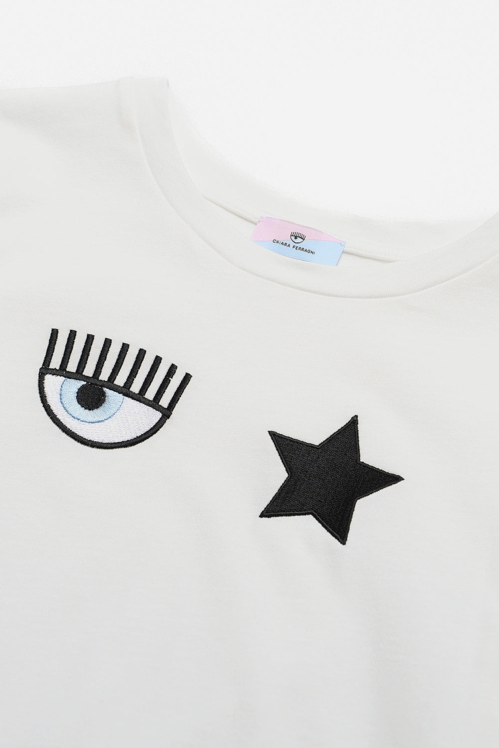 Chiara Ferragni Maxi T-shirt Eyestar Bianco Bambina - 2