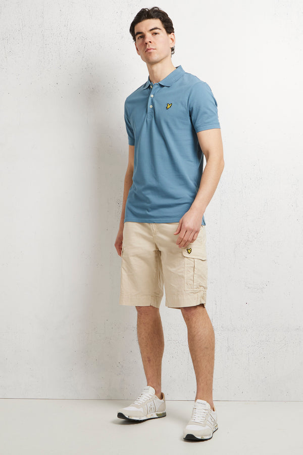 Lyle & Scott Plain Polo Shirt Blu Uomo - 1
