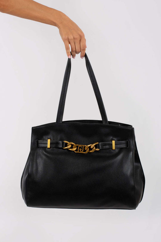 Liu Jo Tote Bag With Chain Black Woman