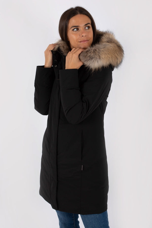 Woolrich Luxury Boulder Coat Nero Donna - 2