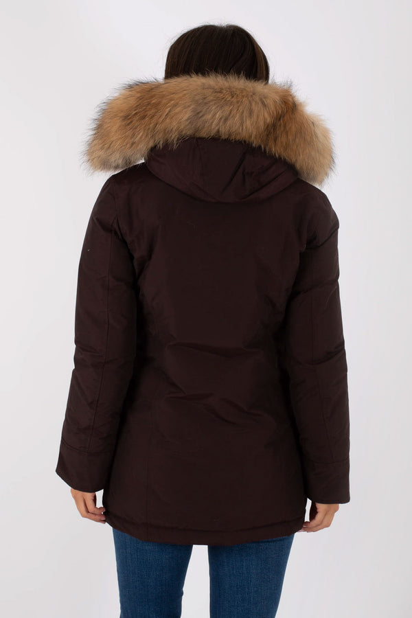 Woolrich Arctic Parka 2 Tasche Marrone Donna - 3