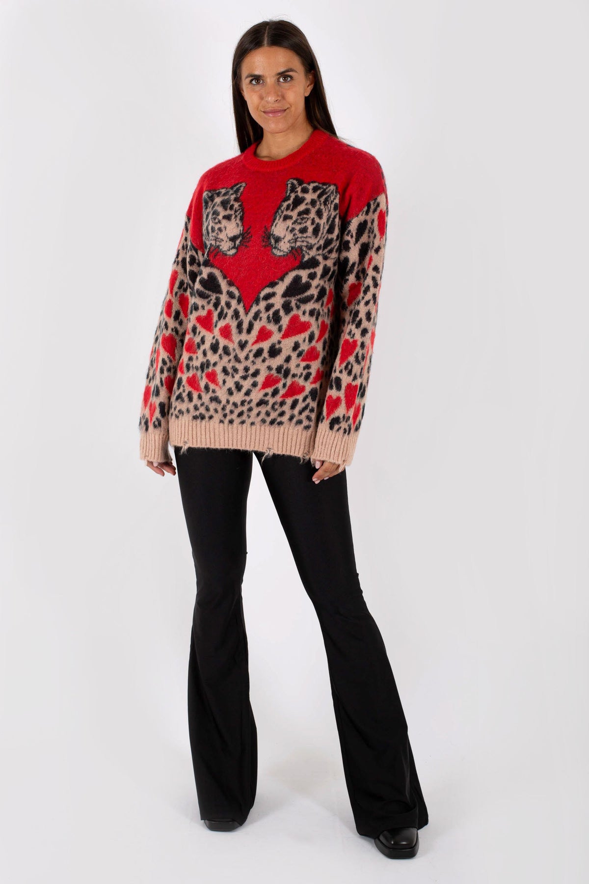 Aniye By Pull Leopard Rosso Donna - 3