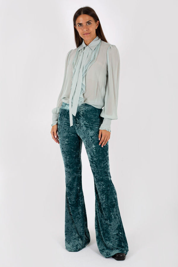 Aniye By Ruffle Blouse Mina Verde Donna - 1