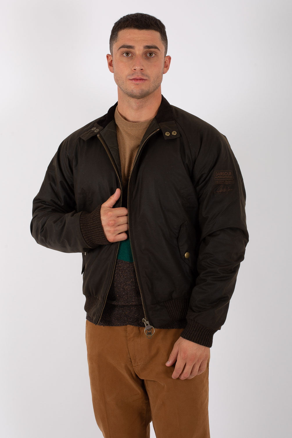 Barbour fashion international merchant wax bomber jacket