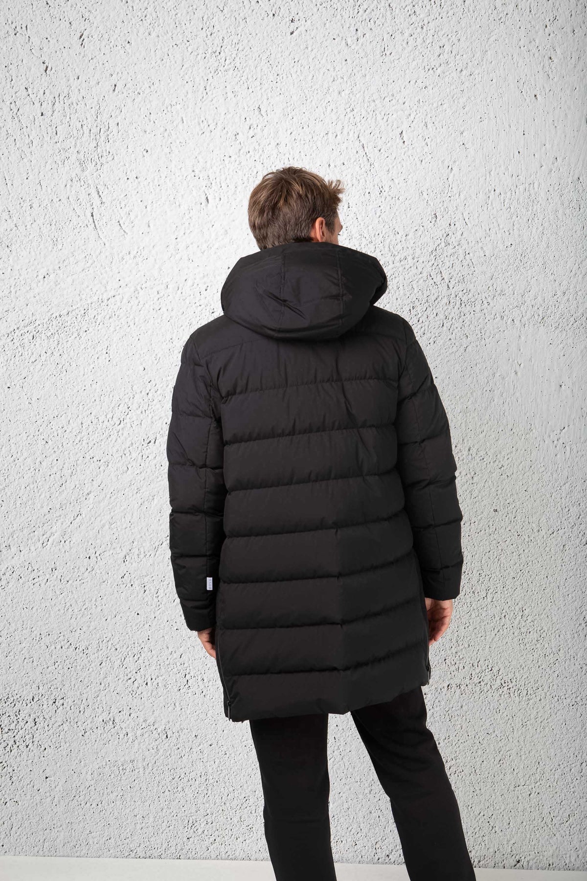 Woolrich High Tech Quilted Long Nero Uomo - 7