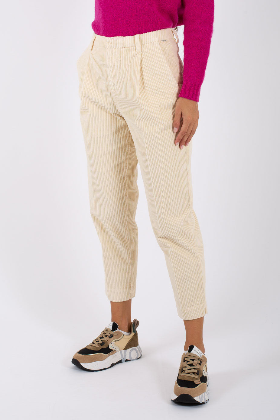 Roy Roger's Chino Maemi French Cord Giallo Donna - 2