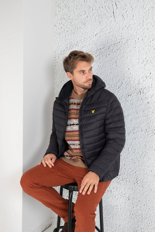 Lyle & Scott 100gr Invernale Impermeabile Nero Uomo