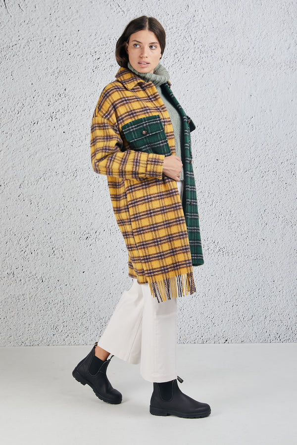 Ottod'ame Camicia Tartan Patchwork Naturale Donna - 1