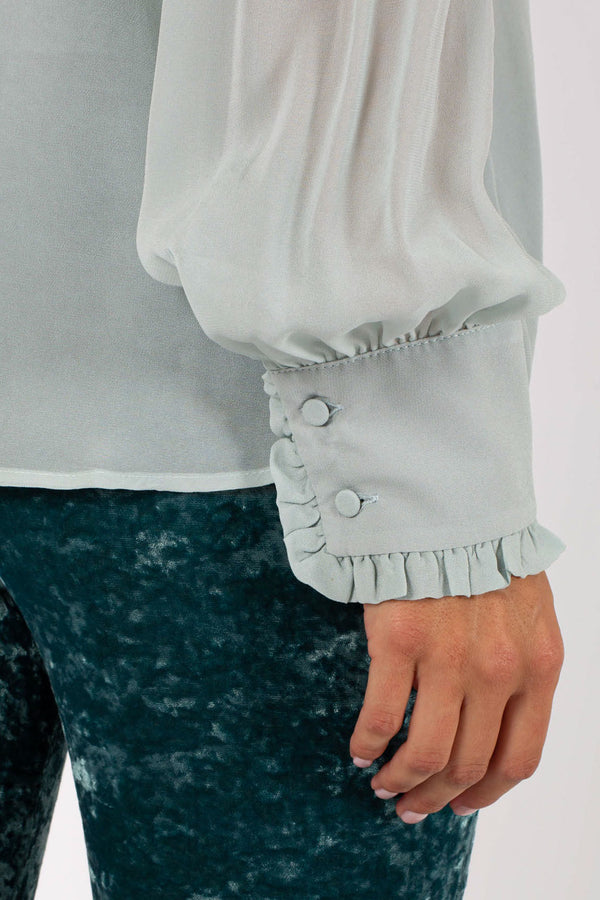 Aniye By Ruffle Blouse Mina Verde Donna - 2