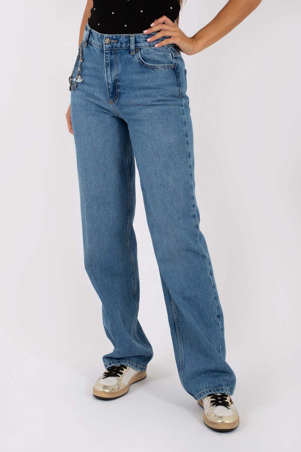 Liu Jo Jeans Straight Con Charms Donna - 1