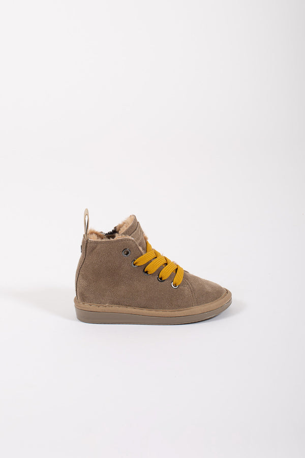 Panchic Ankle Boot Suede Giallo Bambino - 1