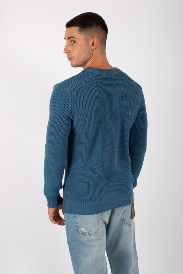 Philotinto Pull Merino Fin. 7 Blu Uomo - 4