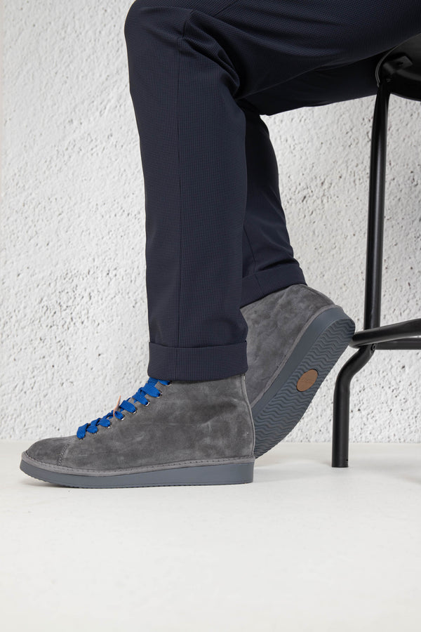 Panchic Scarpa Ankle Boot Suede Grigio Uomo - 2
