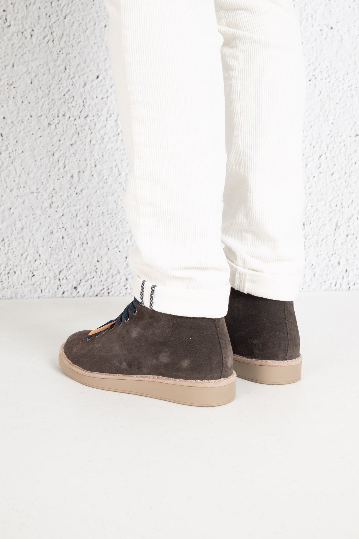 Panchic Scarpa Ankle Boot Suede Blu Uomo - 3