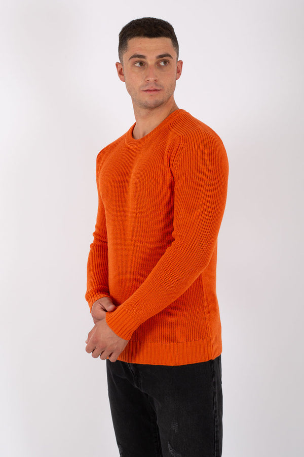 Philotinto Pull Merino Fin. 7 Arancione Uomo - 1