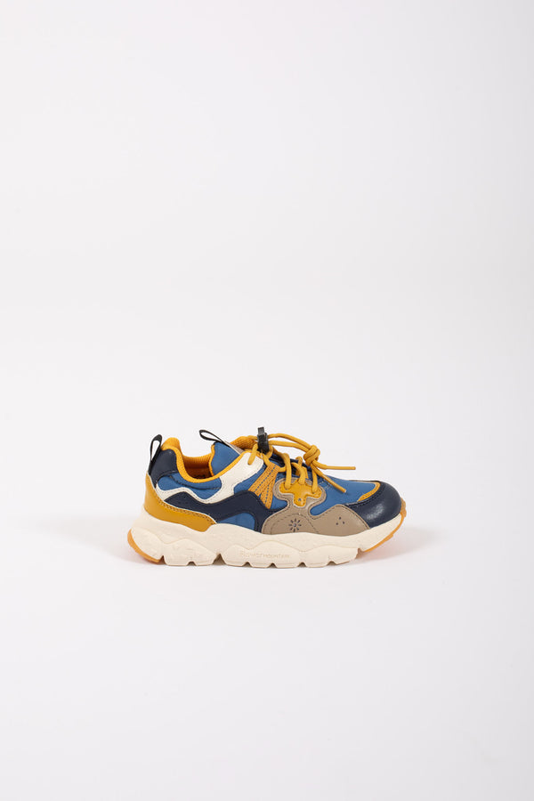 Flower Mountain Sneakers Eco Calf/nylon Blu Bambino - 1