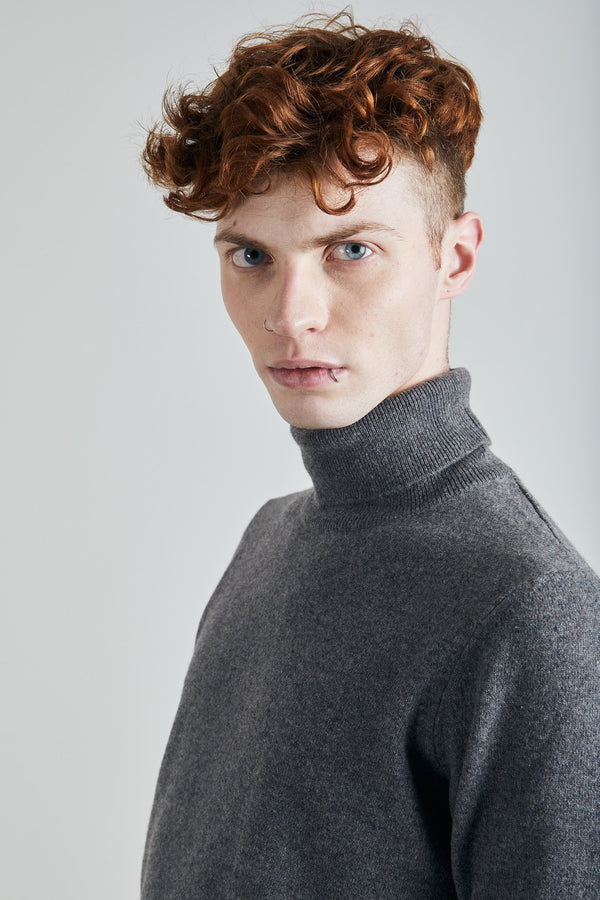 Rebranded Dolcevita In Cachemere Fin.12 Grigio Uomo - 2