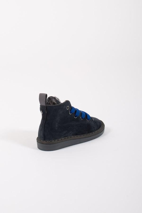 Panchic Ankle Boot Suede Blu Bambino - 3