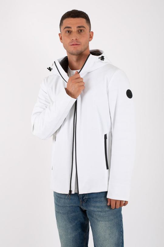 Woolrich Pacific Soft Shell Bianco Uomo