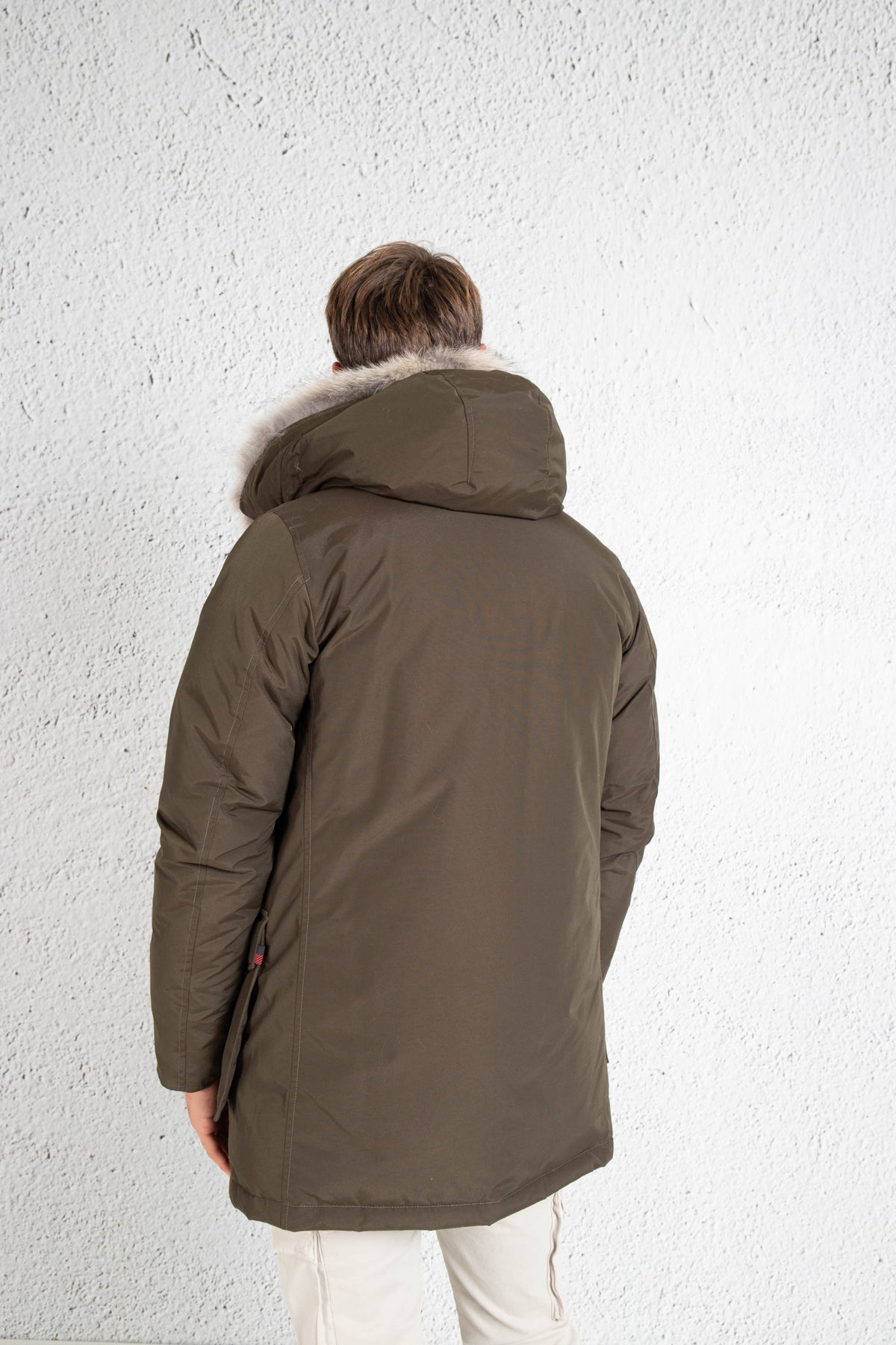 Woolrich Artic Parka 4 Tasche Marrone Uomo - 4