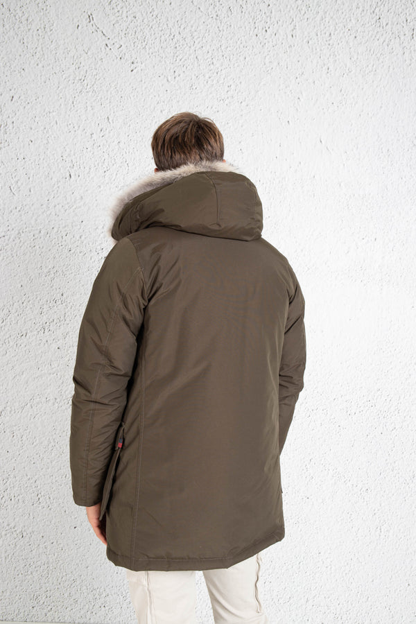 Woolrich Artic Parka 4 Tasche Marrone Uomo » Verdi Promesse