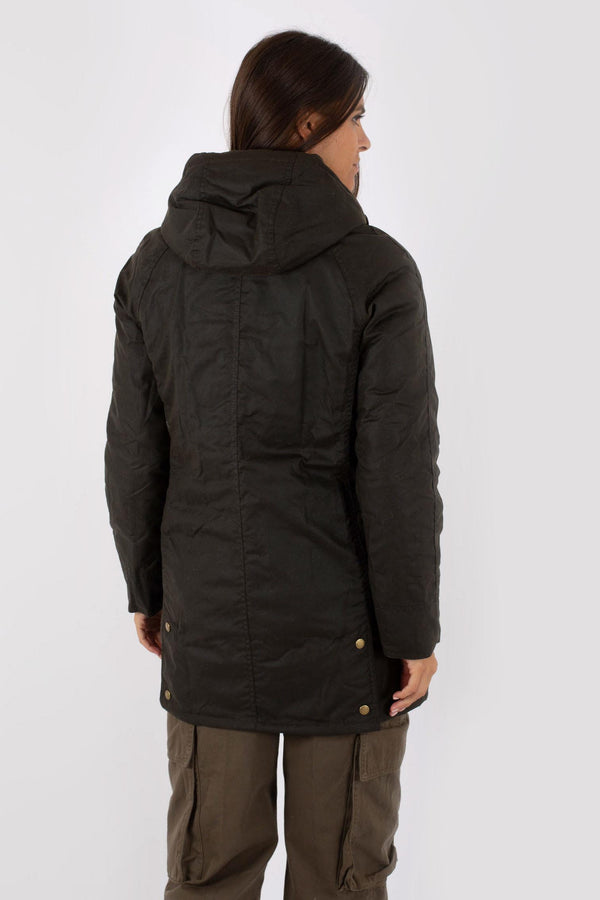 Barbour International Bower Wax Cappotto Spalmato Donna - 4