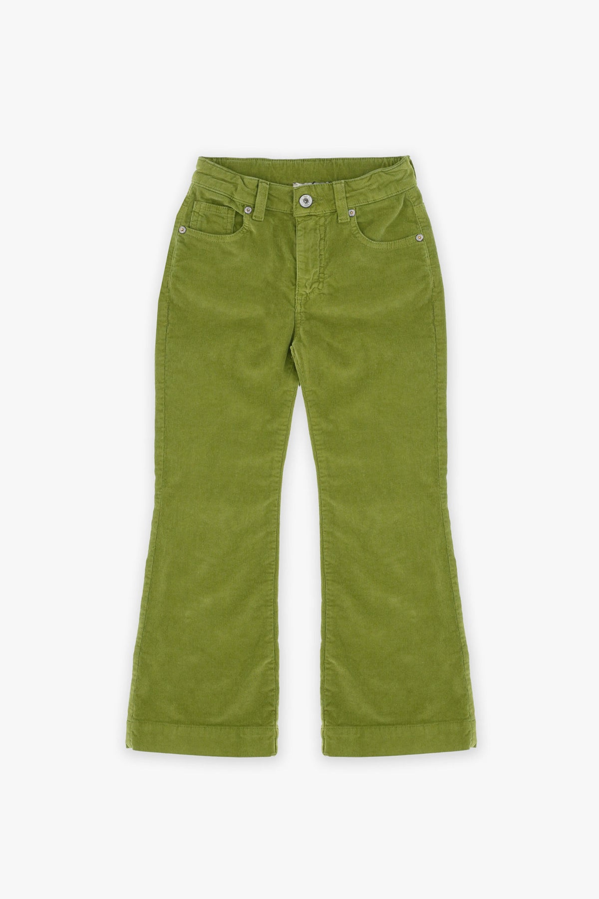 Dixie Pantalone A Zampa In Velluto Verde Bambina » Verdi Promesse