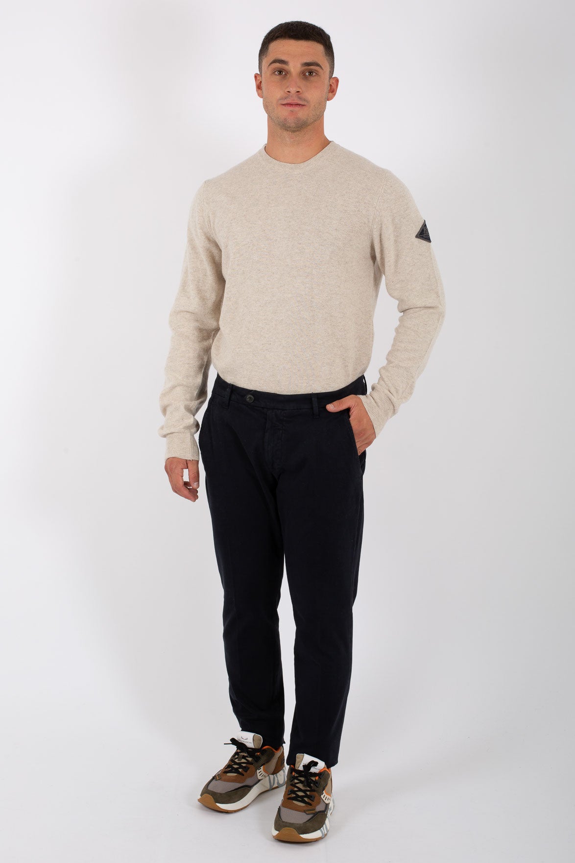 Roy Roger's Pull G/c Wool & Cashmere Uomo - 5