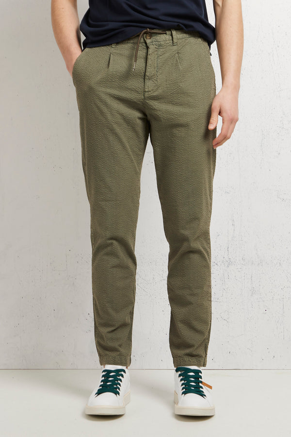 Philotinto Pantalaccio Seersucker Verde Uomo - 3