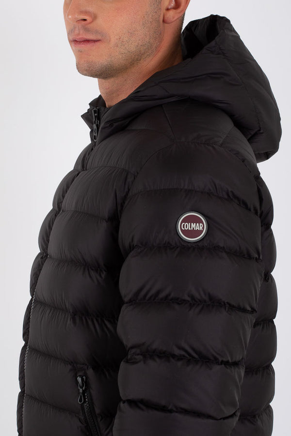 Colmar Piumino Basic Cappuccio Fisso Nero Uomo - 3
