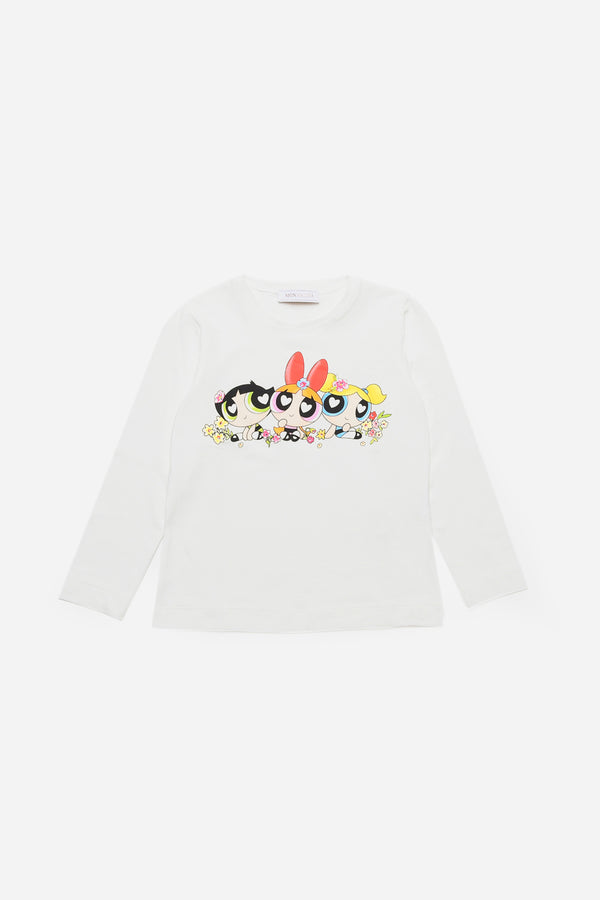 Monnalisa T-shirt Regular In Jersey M/l Bianco Bambina - 1