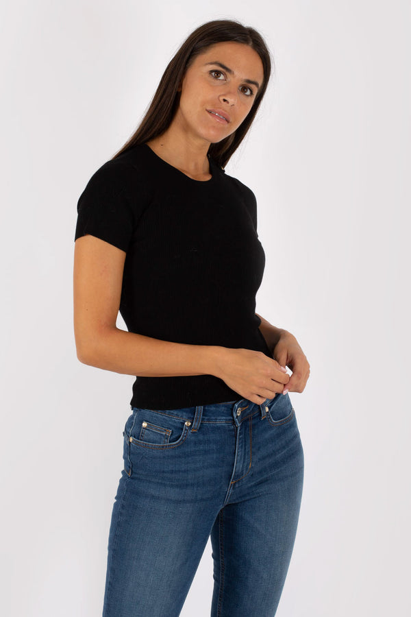 Liu Jo T-shirt Costina M/c Nero Donna - 1