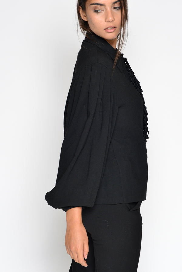Ottod'ame Camicia C/frangia Davanti Nero Donna - 4