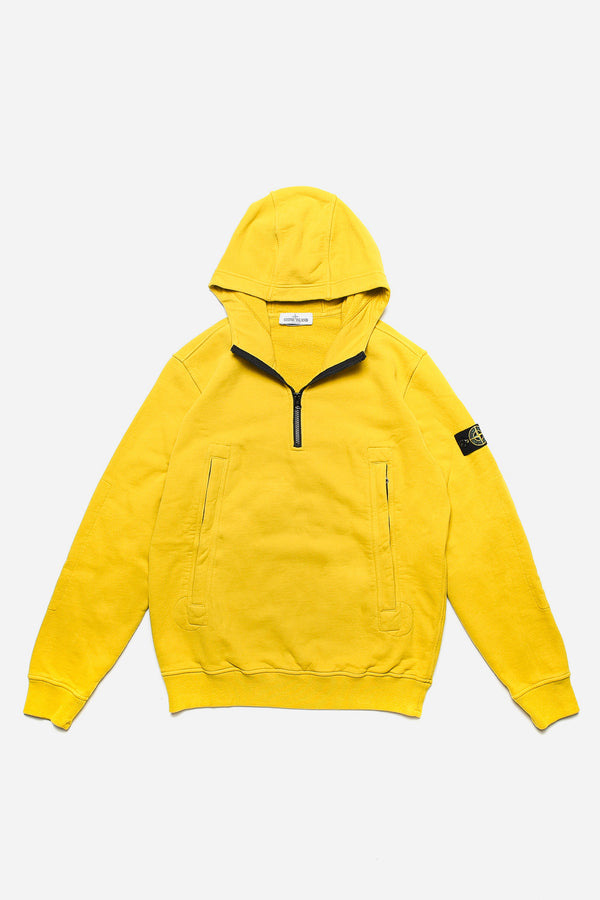 Stone Island Yellow Pullover Jacket Stone Island Half Zip