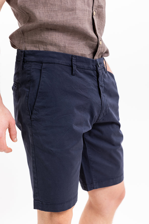 Philotinto Bermuda Gabardina Stretch Blu Uomo - 1