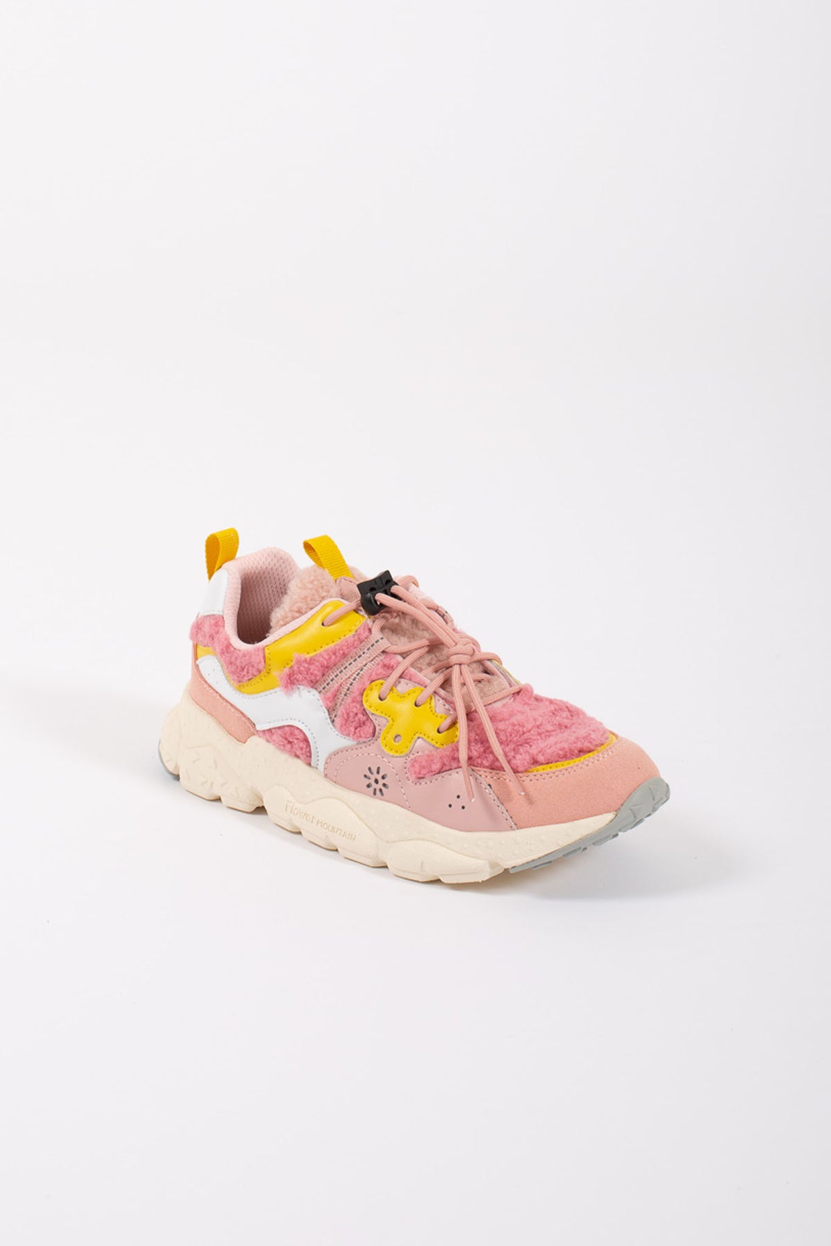 Flower Mountain Sneakers Eco Calf/teddy Rosa Bambina - 2