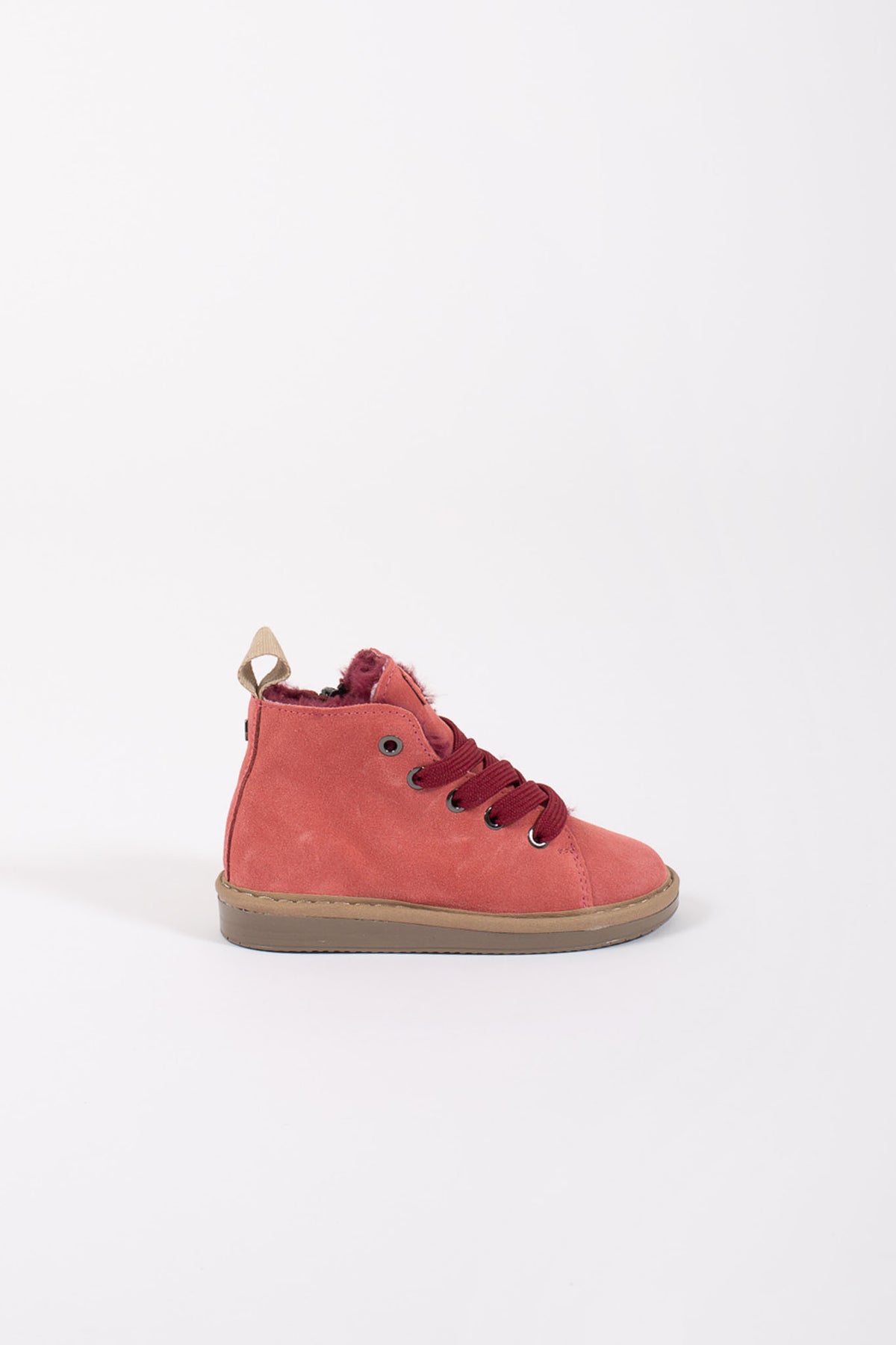 Panchic Ankle Boot Suede Rosso Bambina - 1