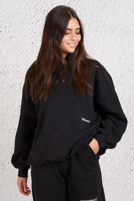 Hinnominate Women's Black Oversized Sweatshirt