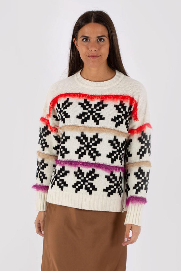 Ottod'ame Pull Girocollo A Scatola Naturale Donna - 5