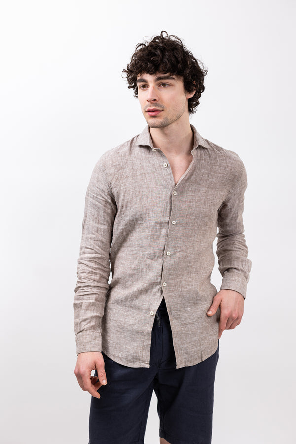 Philotinto Camicia Lino Tinto Filo Uomo - 1