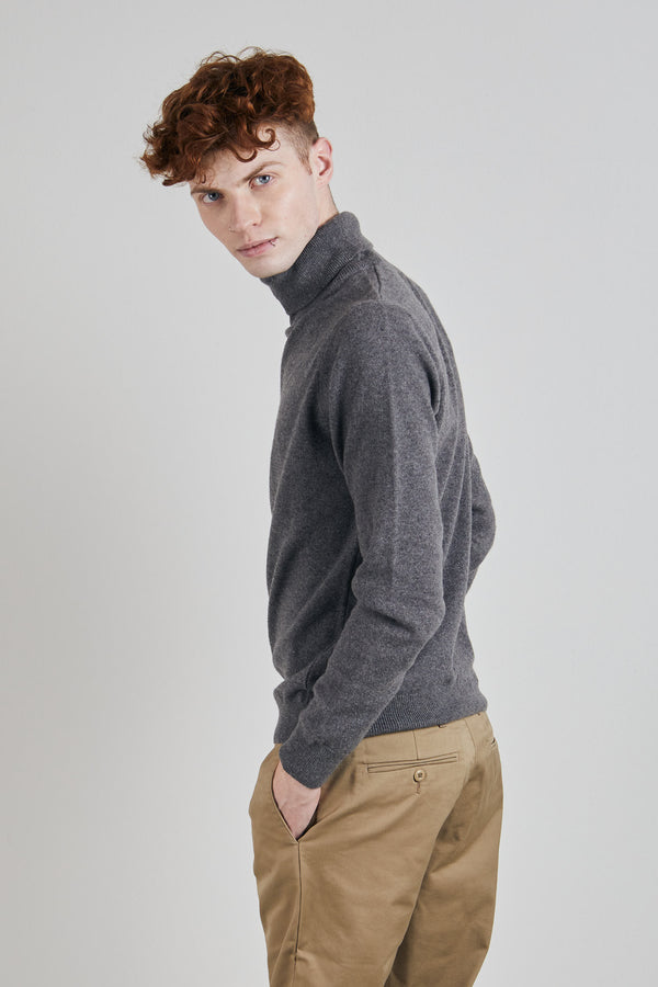 Rebranded Dolcevita In Cachemere Fin.12 Grigio Uomo - 1